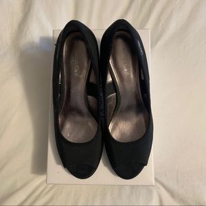 Calvin Klein peep toe heels